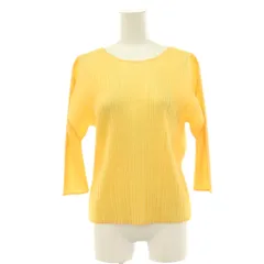 プリーツプリーズ PLEATS PLEASE イッセイミヤケ 25SS MONTHLY COLORS MARCH プリーツ カットソー 七分袖 3 黄色 イエロー /HS ■OSのサムネイル