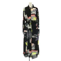 デシグアル Desigual ミディシャツワンピース ロング 長袖 S ブラック マルチカラー /DO ■OSのサムネイル