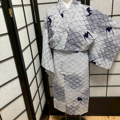 有松鳴海絞り浴衣リメイク ワンピース③ - メルカリ