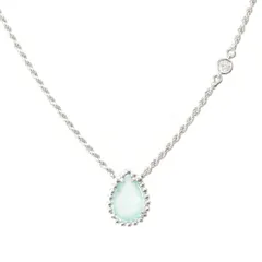 ブシュロン SERPENT BOHÈME セルパンボエム ホワイトゴールド アクアプレーズ 1P ダイヤモンド ネックレス 750 グリーン 4.5g【中古】のサムネイル