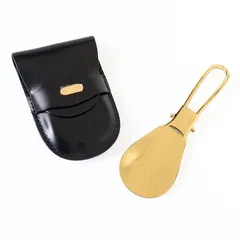 ANC26081 未使用 BALLY バリー 靴べら シューホーン ゴールド ケース付きのサムネイル