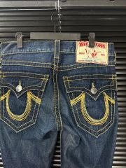トゥルーレリジョン レインボー ジョイ パンツ ブーツカット デニム ワイド 30 ギャル ロリー パンクのサムネイル