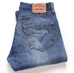 Levi's 501 ストレートデニム USA製 ヒゲ ハチノス 雰囲気 90s - メルカリ