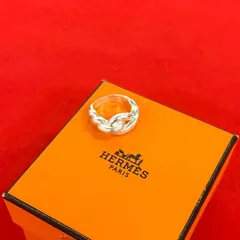 極 美品 保存箱付き HERMES エルメス トルサード リング シルバー925 指輪 7号 アクセサリー メンズ レディース シルバー 97663のサムネイル