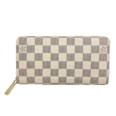 ルイヴィトン LOUIS VUITTON ジッピーウォレット 長財布 ダミエ アズール N41660 ホワイト ゴールド金具 CA2156 ユニセックス【中古】のサムネイル