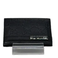 美品 GUCCI グッチ 251727 カードケース グッチシマ 箱付き 496334 ブラック シマレザー ユニセックスのサムネイル