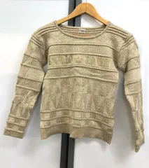 A【A10-80】◇  ENRICO COVERI  SPORT  ニット　ゴールド　サイズMのサムネイル