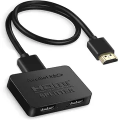 avedio links HDMI分配器 4Kx2K HDMIスプリッター 1入力2出力 3D、フルHD、 1080P、HDCP1.4対応 HDMI 二股 お好みの2台のディスプレイに同時出力可能 USB電源ケーブル&HDMIケーブル付属 ゲーム機/HDTVのサムネイル