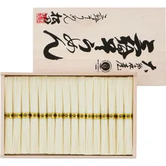 【お中元ギフト】三輪素麺 細麺 白髭(レシピ集付) 16束 B 【申込締切7/31、お届け期間6月末～8/7】 【北海道・沖縄・離島配送不可】のサムネイル