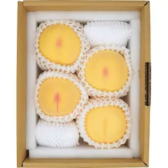 【お中元ギフト】岡山県産 岡山白桃(1kg) 【申込締切7/30、お届け期間7/5～8/8】 【全国配送可】のサムネイル