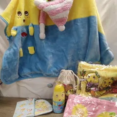 キャラクターグッズ「ふなっしー」肩掛け、ビーチタオル、フェイスタオル、ポーチ他 ７点セット 長期間保管品 Z255のサムネイル