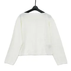 【名古屋】エルメス ロングスリーブニット シェーヌダンクル モチーフ 6E2654D7 ホワイト 36 トップス レディース 未使用のサムネイル