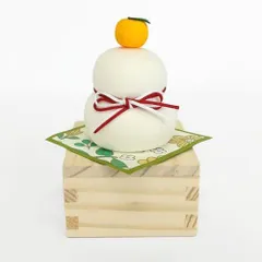 【新品】ちりめん 鏡餅 koti  ミニフィギュア ミニ鏡餅 縮緬素材 ちりめん細工のサムネイル