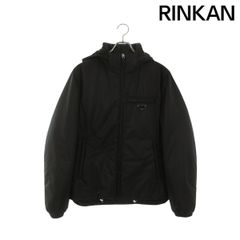名作PRADA ロゴプレート ナイロンアノラックパーカージャケット SGB407