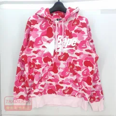 05w22181 アベイシングエイプ A BATHING APE  ABC CAMO BAPE STAプルオーバーパーカー  ピンク L  中国製 メンズ  カモフラ  パーカー  コットン  【中古品】のサムネイル