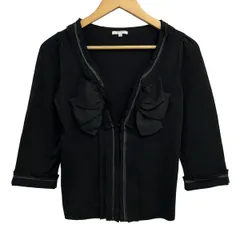 TO BE CHIC(トゥービーシック) カーディガン サイズ2 M レディース美品  - 黒 七分袖/リボンのサムネイル