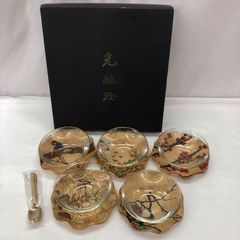 風神雷神図 皿 2枚セット 金彩 和食器 木箱入り - メルカリ