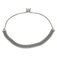 SWAROVSKI(スワロフスキー) バングル美品  - シルバー×ブルー×クリアのサムネイル