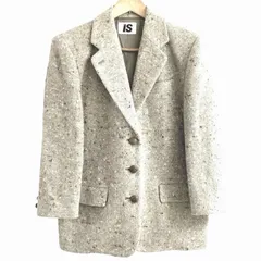 ヴィンテージ  i.s.  issey miyake イッセイミヤケ  ネップ ツイード テーラードジャケット レディース Mのサムネイル
