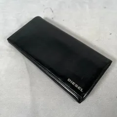 【管2606-151】DIESEL 長財布 ロゴ入り ブラック 中古品 現状渡しのサムネイル