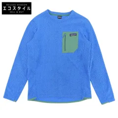 Patagonia パタゴニア 美品 R1 エア・クルー スウェット トップス メンズ ブルー×グリーン S 40235 24年製 Sのサムネイル