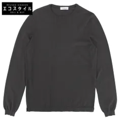 GRAN SASSO　グランサッソ　美品 コットン クルーネック 12ゲージ ニット トップス メンズ ブラウン 48 58136 18120　48のサムネイル