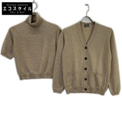 Agnona アニオナ カシミア シルク カーディガン 五分袖 アイボリー