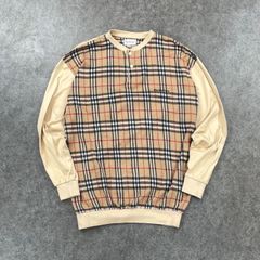 BURBERRY GOLF Vネック プルオーバー チェック柄 - メルカリ