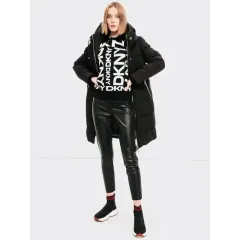 DKNY XS ダウンジャケット ロング丈 ダウン ダックダウン フィールド ロング パファー W-ダウン-088のサムネイル