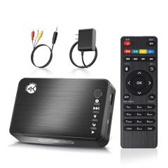 신품 미디어 플레이어 4K MP4 플레이어 최대 해상도 3840*2160p HD 플레이어 멀티미디어 플레이어 HDMI 1080P(HDMI·VGA·AV 컴포지트 접속) MP4·FLV·MOV 대응 USB 메모리·SD 카드 대응 712ec54e