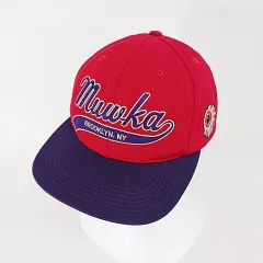 ミシカ MISHKA 帽子 キャップ ロゴ 刺繍 レッド パープル 赤 紫のサムネイル