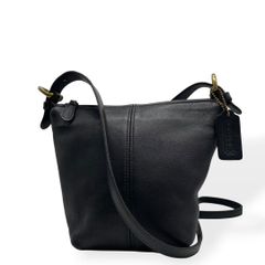 美品 COACH オールドコーチ ショルダーバッグ USA製 ブラック 斜め掛け 