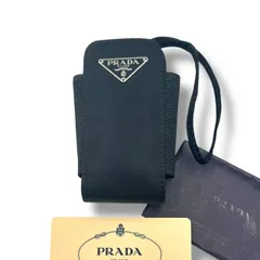 美品 PRADA プラダ マルチケース トライアングルロゴ ブラックのサムネイル