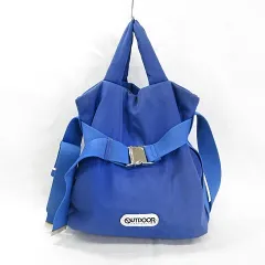 アウトドアプロダクツ OUTDOOR PRODUCTS バッグ ハンドバッグ ショルダーバッグ ベルト ワッペン 中綿 ブルー 青