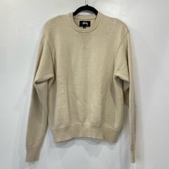 Stussy Roll V Neck Sweater oatmeal - メルカリ