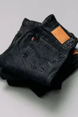 リーバイス エディフィス 501 34/30 ブラック セルビッジ デニムのサムネイル