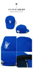 WOOALONG シグネチャー ロゴ ベースボールキャップ ブルーのサムネイル