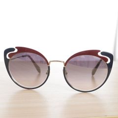 kei様専用】miumiu キャットアイサングラス ブラウン - メルカリ