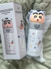 クレヨンしんちゃん 水筒 タンブラー 紫 うさぎ 韓国限定 - メルカリ