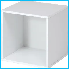 【新着商品】収納 カラーボックス ホワイト 幅34.5×奥行29.5×高さ34.5cm 組み合わせ自由 オープンラック キューブボックス 81901 不二貿易Fujiboeki)のサムネイル