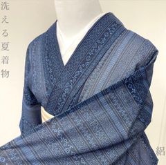 〇507mt8〇紗紬 夏物 透け感 ややふくよか〇しつけ付美品 - メルカリ