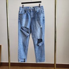 MIRROR9 ミラーナイン ハイダメージ デニム M ブルー - メルカリ