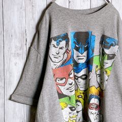 [인기 디자인] DC COMICS T-shirt DC 만화 배트맨 슈퍼맨 아메코미 그레이 헌 옷 반팔 T 셔츠 #V4182