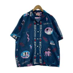 最終金額 Eanbe アロハシャツ 総柄 銭湯 - メルカリ