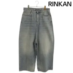 バレンシアガ  706652 TJW95 ダメージ加工ロークロッチデニムパンツ メンズ Sのサムネイル