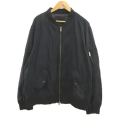 ユニクロ UNIQLO MA-1 ブルゾン XL 黒 ブラック 無地 長袖 リブ襟 /NP ■GY99のサムネイル