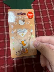 )クラシック hello kitty オレンジ hello kitty フィギュア キーホルダー 新品 出品