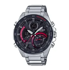 CASIO カシオ EDIFICE エディフィス ECB-900DB-1A シルバー ブラック レッド 黒 メンズ 腕時計 並行輸入品のサムネイル