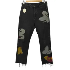 デシグアル Desigual キャラクターペイント クロップド ストレートジーンズ レディース US：28-29 のサムネイル