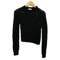 SAINT LAURENT PARIS(サンローランパリ) 長袖セーター サイズM レディース - 589554 黒のサムネイル